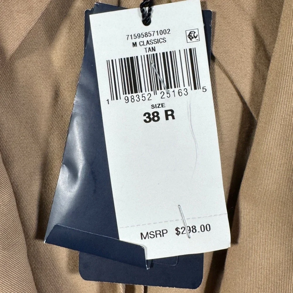 Polo Ralph Lauren Blazer Mens 38R Tan Modern Fit Unconstructed Sport Coat Jacket